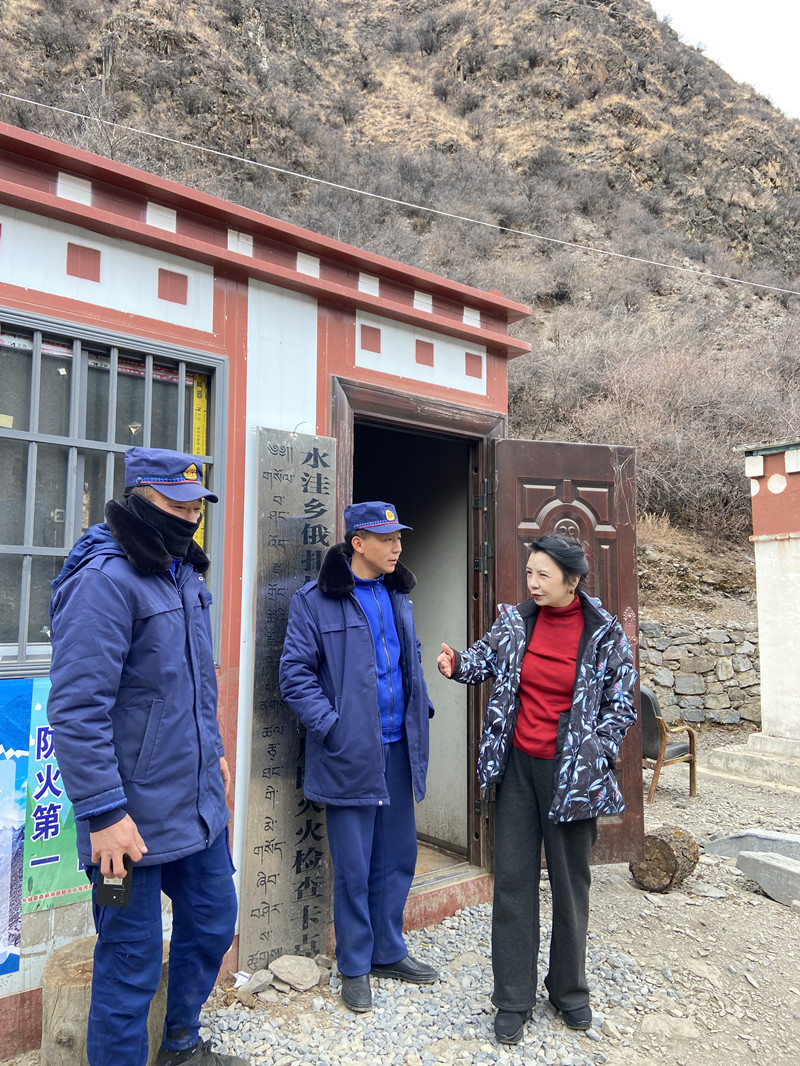 泽仁翁姆副主席在乡城县水洼乡哦扎卡点开展森林防火工作_副本.jpg